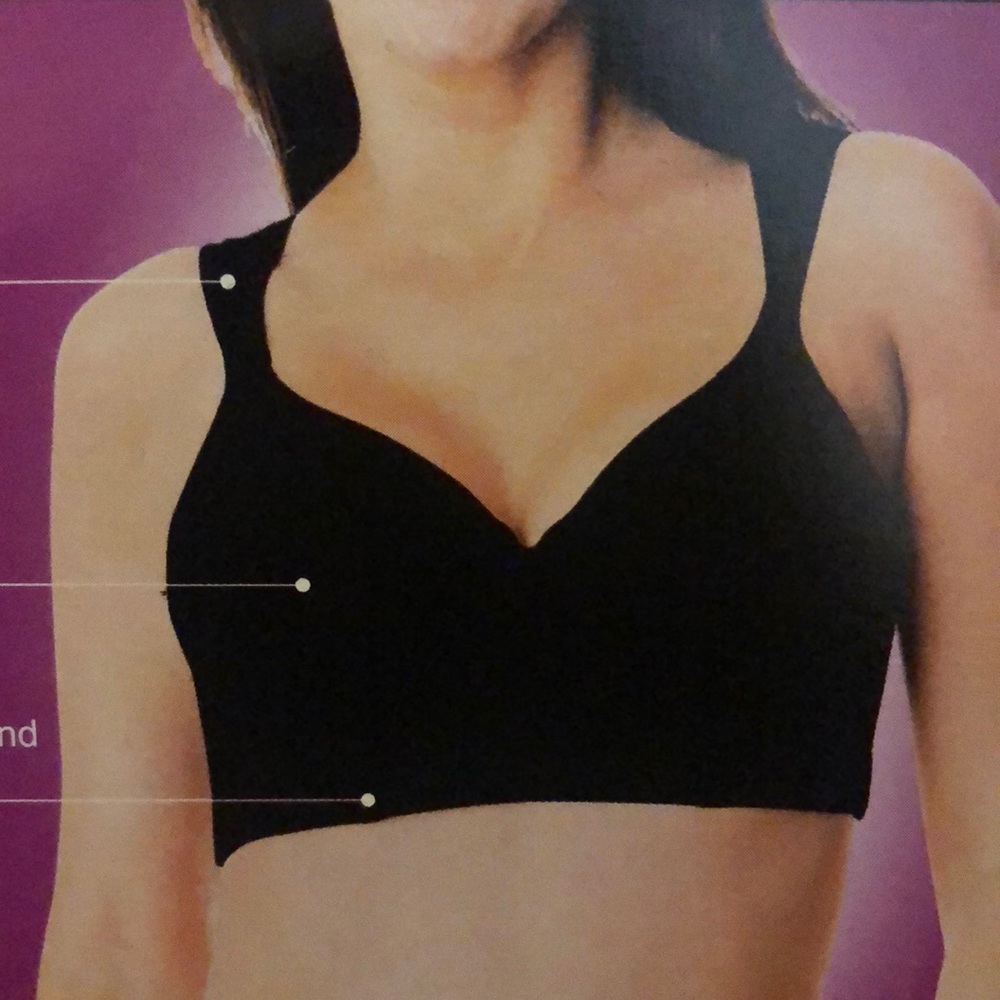 Dr Rey Long line bra, black